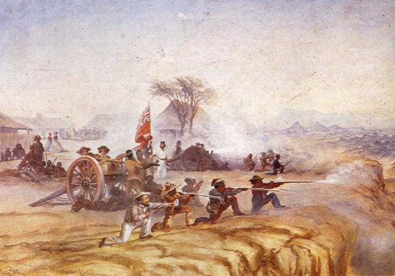 unknow artist the otjimbengue british volunteer artillery China oil painting art